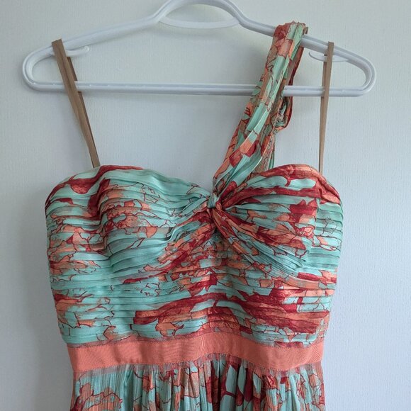 BCBGMaxAzria Floral Maxi Dress - Red and Green - Picture 2 of 7